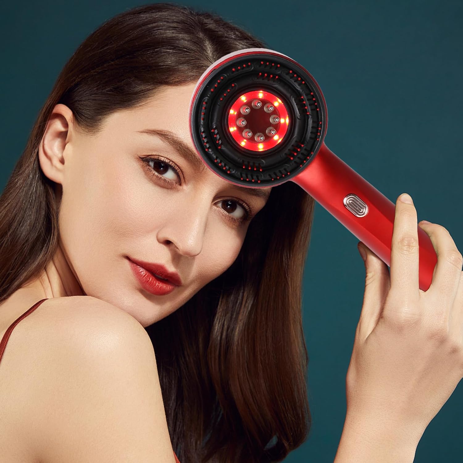 Electric Scalp Massager Brush with Oil Applicator – Hair Growth & Stress Relief Head Massager – Free Delivery UAE