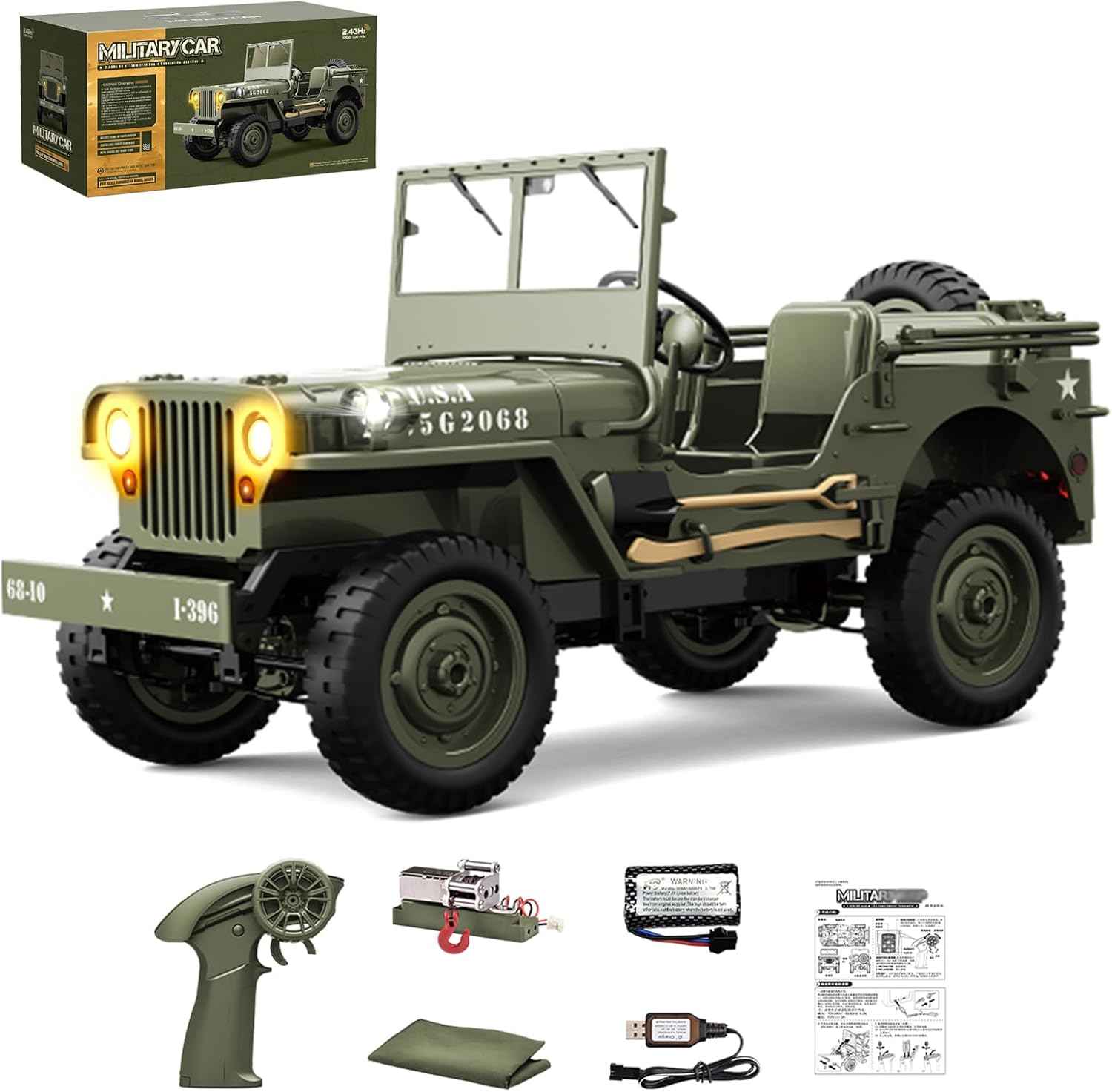 Willys 4x4 Offroad RC Jeep – Rechargeable Remote Control Car with Rugged Design for Kids & Adults | Free Delivery UAE