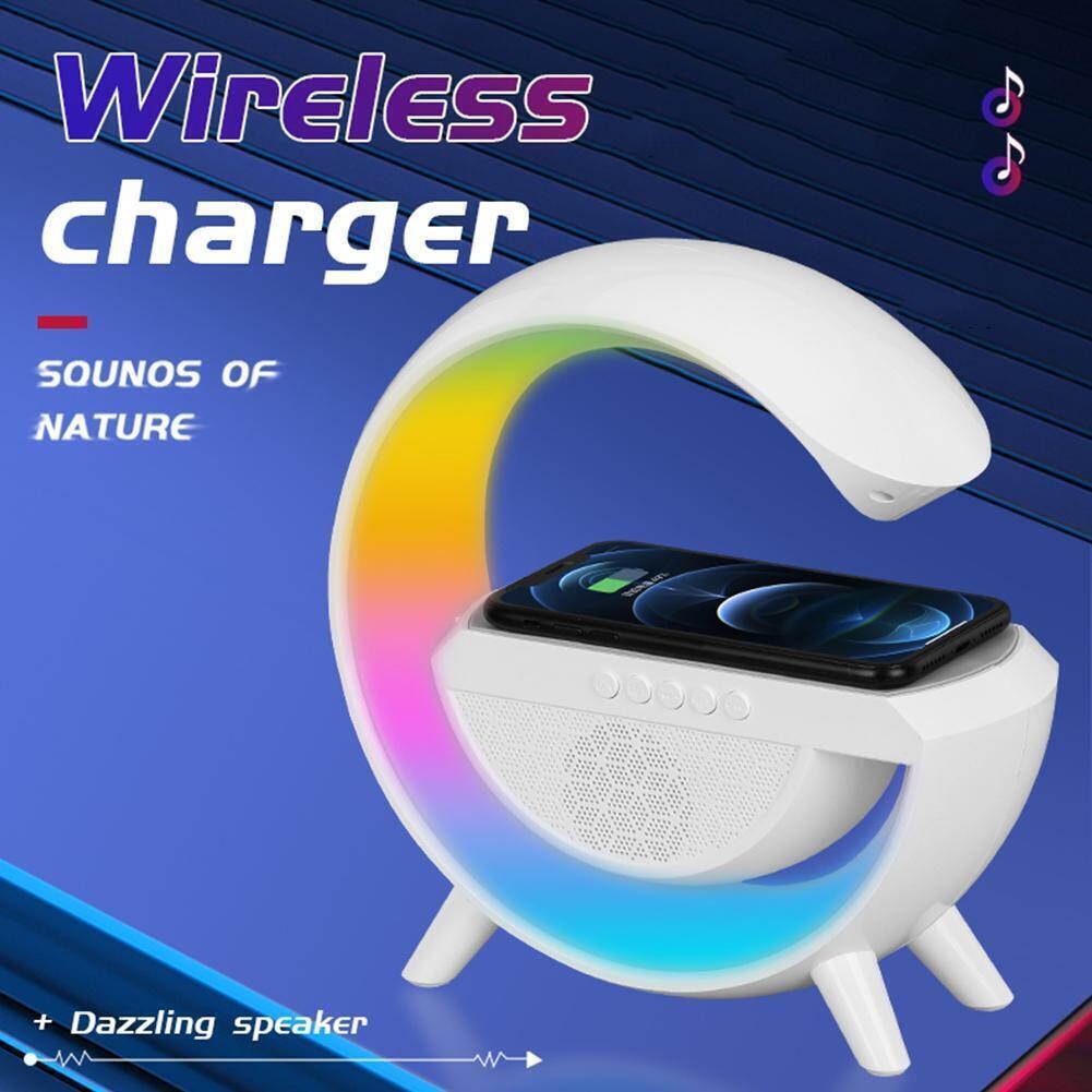 Wireless Charging Table Lamp & Bluetooth Speaker