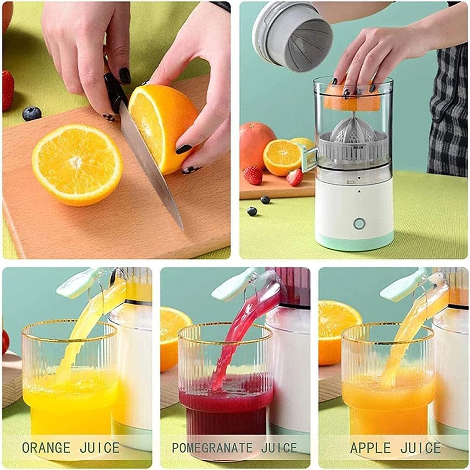 Portable Rechargeable Citrus Juicer - Fresh Juice Anytime