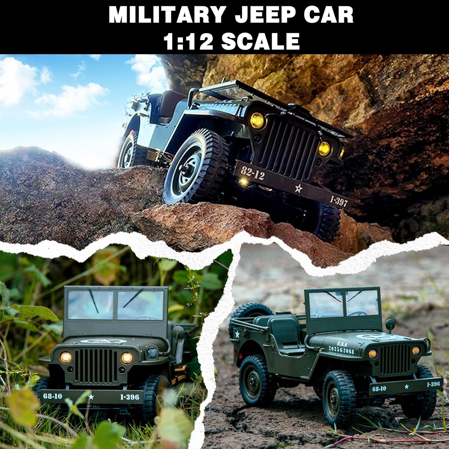 Willys 4x4 Offroad RC Jeep – Rechargeable Remote Control Car with Rugged Design for Kids & Adults | Free Delivery UAE