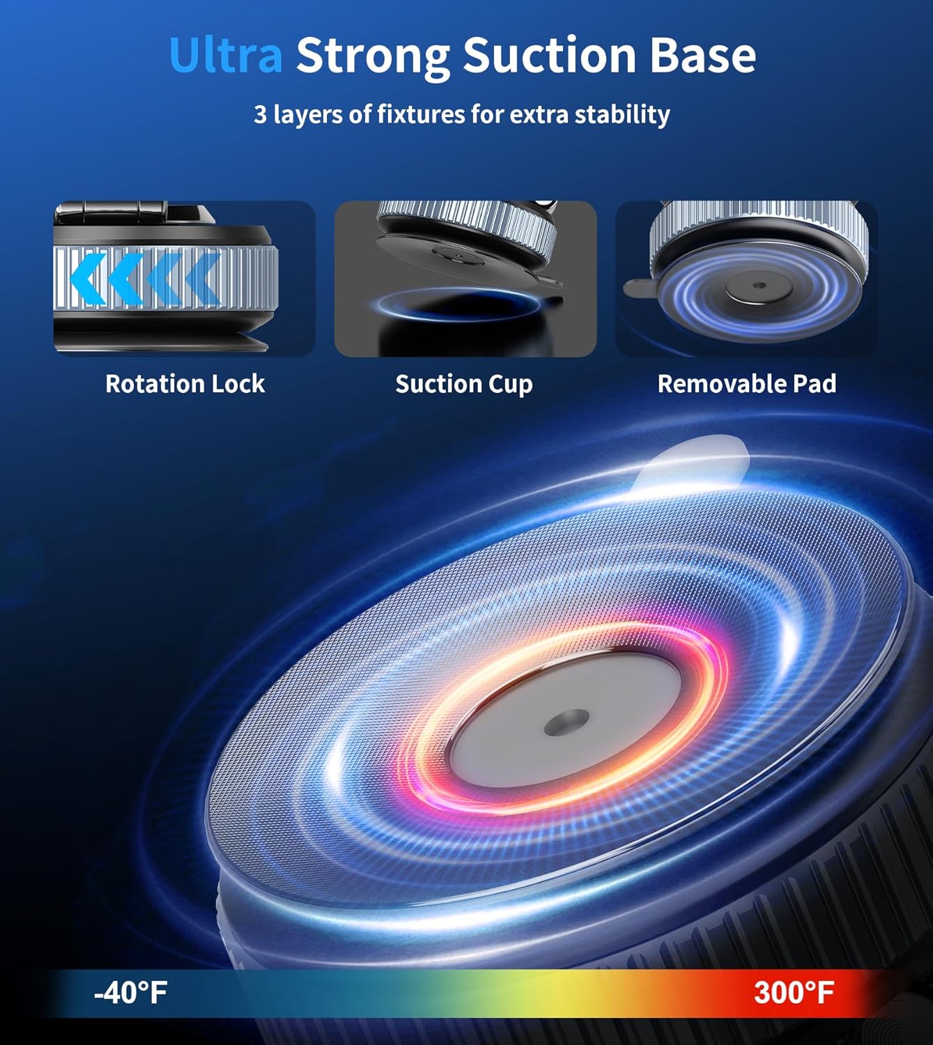 360° Car Dashboard & Windshield Phone Holder – Strong Suction Mount | Universal Mobile Stand UAE