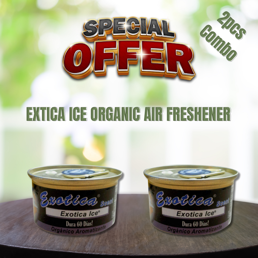 Exotica Ice Organic Air Freshener Combo (2 Pcs)