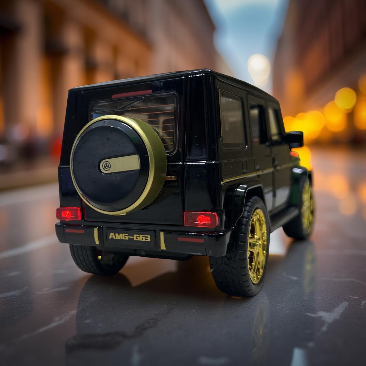 G-Wagon Metal Toy Car – 21cm, Pull-Back Action, Openable Doors, Light Sound, Premium Metal Body