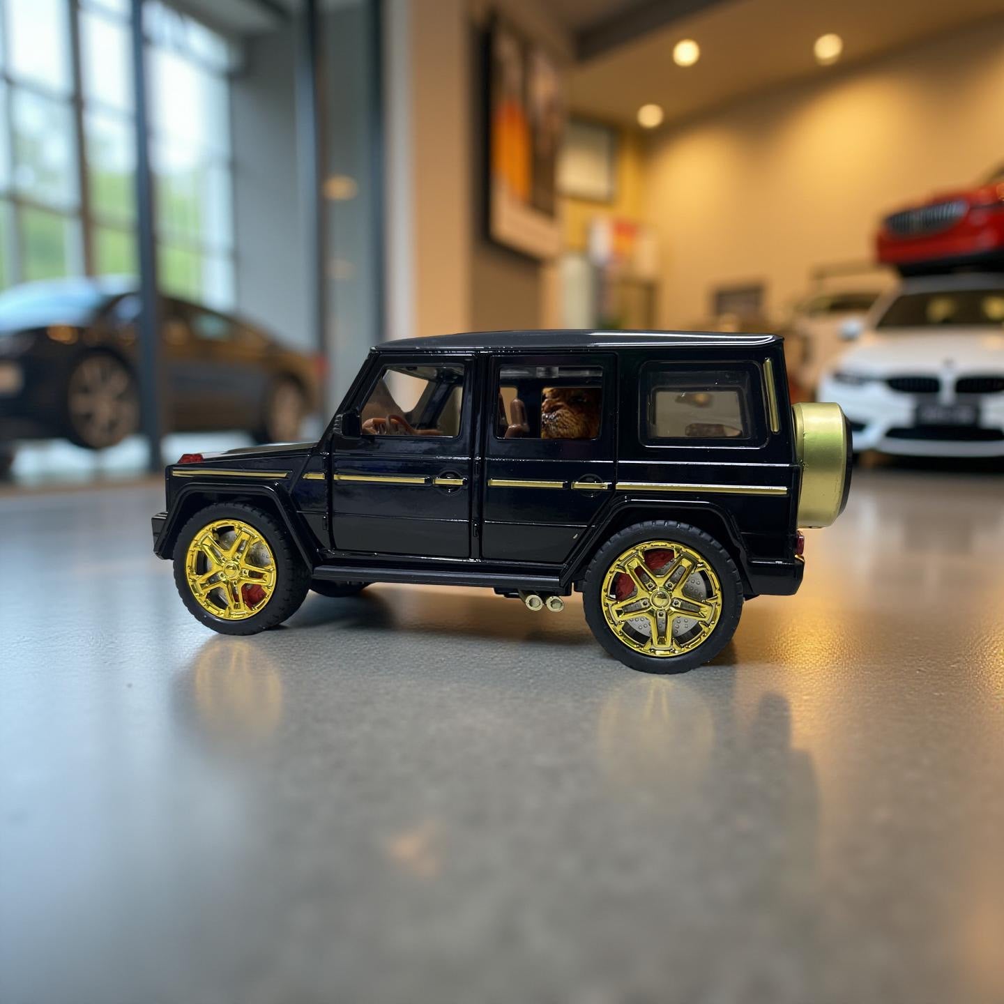 G-Wagon Metal Toy Car – 21cm, Pull-Back Action, Openable Doors, Light Sound, Premium Metal Body