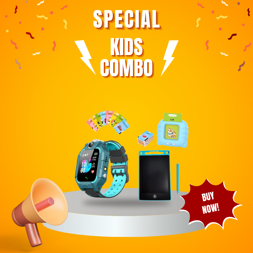 Super Kids Combo: Educational Toy, Writing Tab, Smart Watch