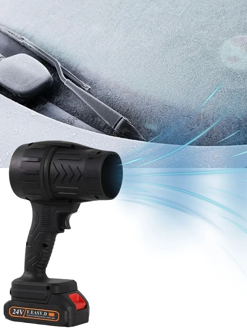 Jet Dry Mini Blower Turbo Jet Fan – 24V Single Battery | Compact & Powerful Leaf and Dust Blower with Adjustable Speed for Home, Garden & Car Cleaning