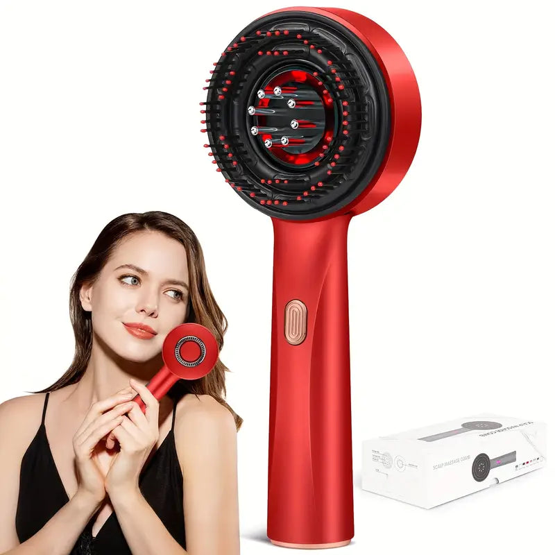 Electric Scalp Massager Brush with Oil Applicator – Hair Growth & Stress Relief Head Massager – Free Delivery UAE