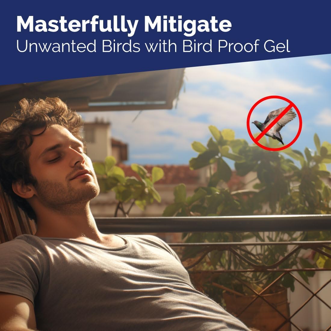 Bird - X Transparent Bird Repellent Gel – Discreet Bird Proofing Solution for Homes & Buildings - Chenarabia