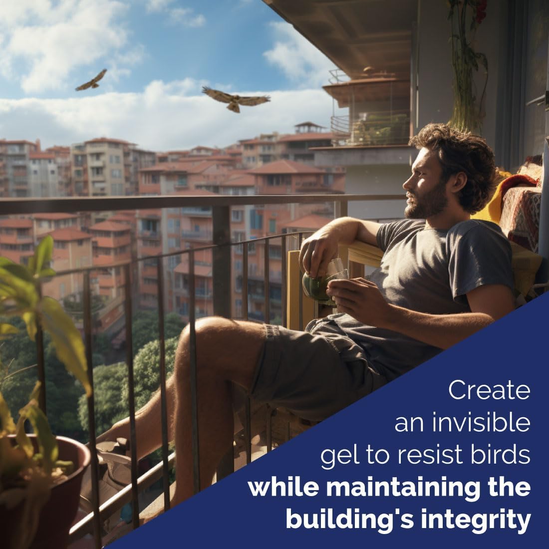 Bird - X Transparent Bird Repellent Gel – Discreet Bird Proofing Solution for Homes & Buildings - Chenarabia